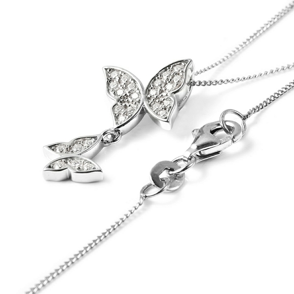 BUTTERFLY MOISSANITE NECKLACE - Picture 3 of 6